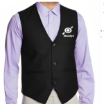 Personalized Waiter Waist Black Coat