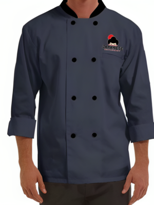 Payne Grey Traditional 3/4 Length Sleeve Chef Coat