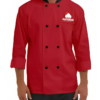 Red Traditional 3/4 Length Sleeve Chef Coat