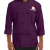 Purple Traditional 3/4 Length Sleeve Chef Coat