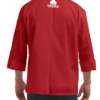 Red Traditional 3/4 Length Sleeve Chef Coat