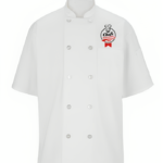 White Printed Chef Coat