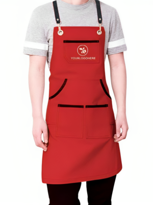 Red Personalised Bartender Apron