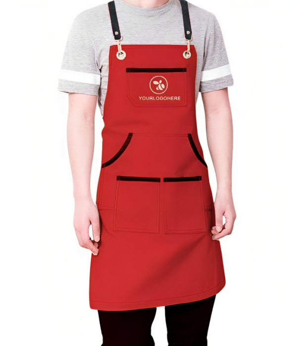 Red Personalised Bartender Apron