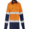 Industrial Worker Shirt For Men Orange & Blue