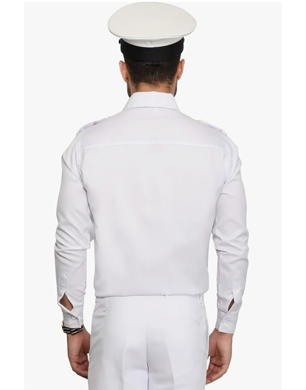 White Driver Uniform Shirt For Men 2