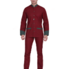 Maroon Bell Boy / Doorman Uniform For Men