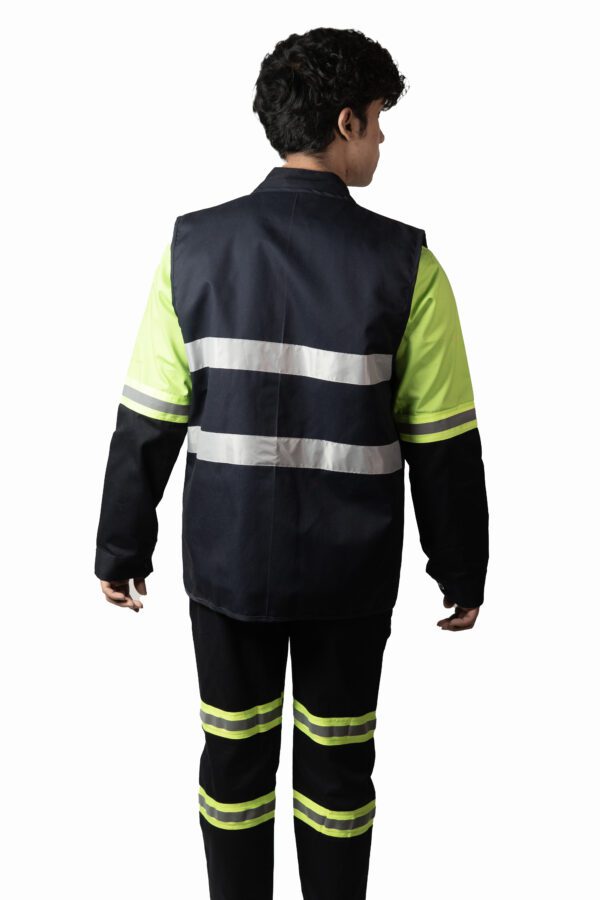 Industrial Vest Coat For Men With Reflecting Tape