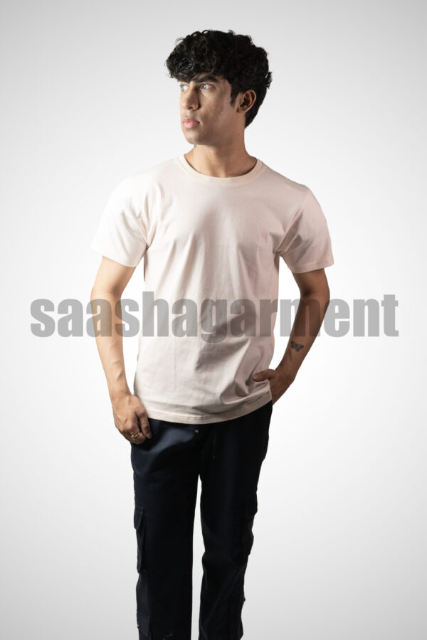 Men's Half Sleeve T-Shirt (Taupe Gray)