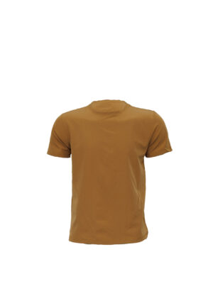 Brown Round Neck Classic Regular Half Sleeve T-Shirt for Men