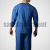 Blue Doctor Uniform for men || V-Neck || Set of Top & Bottom