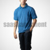 Blue Classic Regular Half Sleeve T-Shirt for Men With Collar