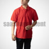 Red Classic Regular Half Sleeve T-Shirt for Men With Collar