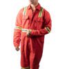 Red Boiler Suit With Reflective Tape for Men