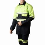 Industrial Worker Safety Shirt For Men With Reflecting Tape