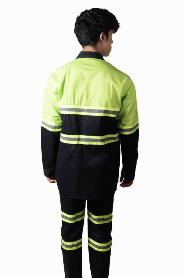 Industrial Worker Safety Shirt For Men With Reflecting Tape