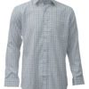 White With Grey Checks Shirt For Men Front