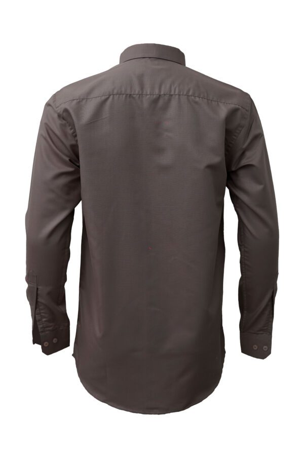 Saasha Garments Light Brown Plain Shirt For Men Back