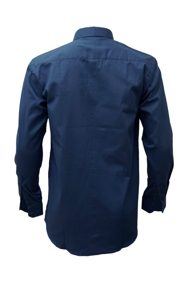 Saasha Garments Green Plain Shirt For Men Back