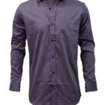 Saasha Garments Violet Plain Shirt For Men Front