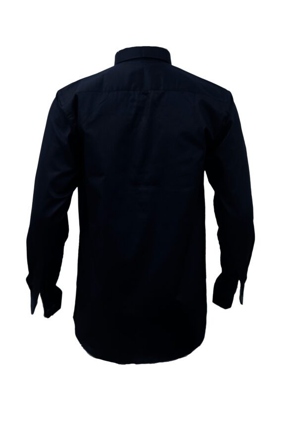 Saasha Garments Navy Plain Shirt For Men Back