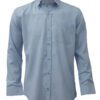 Saasha Garments Light Blue With Grey Checks Shirt For Men Front