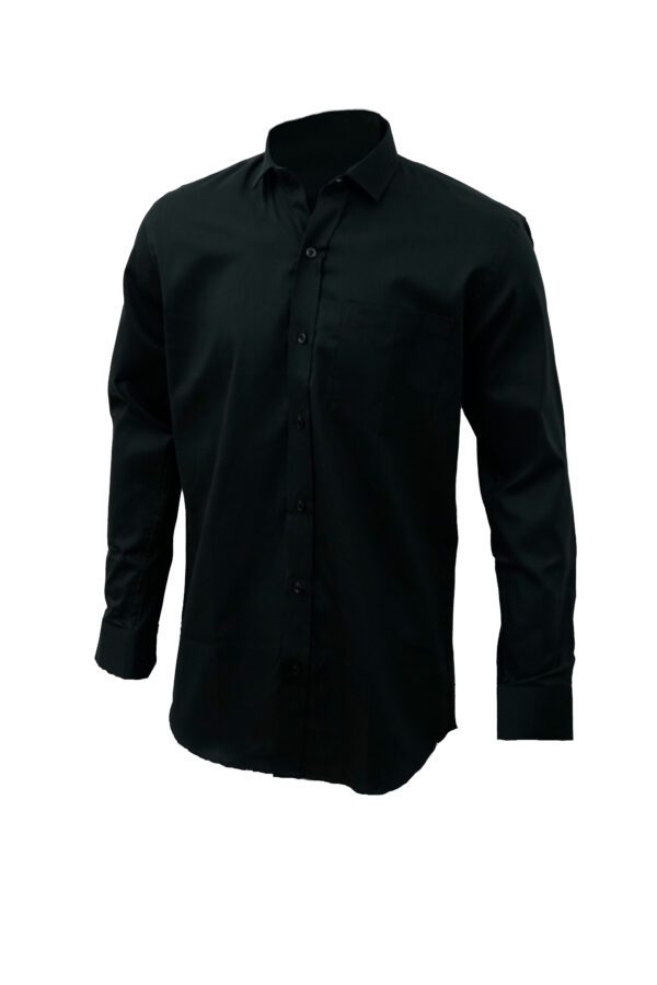 Saasha Garments Forest Green Plain Shirt For Men Front Side