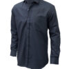 Saasha Garments Mid Grey Plain Shirt For Men Front Side