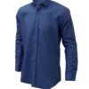 Saasha Garments ink Blue Plain Shirt For Men Front Side