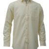 Saasha Garments Yellow Plain Shirt For Men Front
