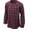 Saasha Garments Maroon Box Big Checks Shirt For Men