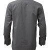 Saasha Garments Mid Grey Plain Shirt For Men Back