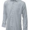 White With Grey Checks Shirt For Men Front Side