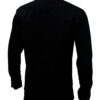 Saasha Garments Black Plain Shirt For Men Back Side