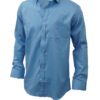 Saasha Garments Sky Plain Shirt For Men Front Side