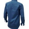 Saasha Garments Navy Plain Shirt For Men1 Back Side