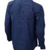 Saasha Garments Dark Blue With White Checks Shirt For Men Back Side