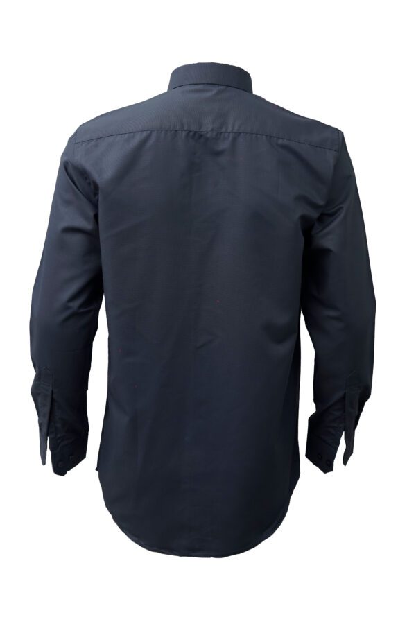 Saasha Garments Mid Grey Plain Shirt For Men Back