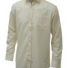 Saasha Garments Yellow Plain Shirt For Men Front Side