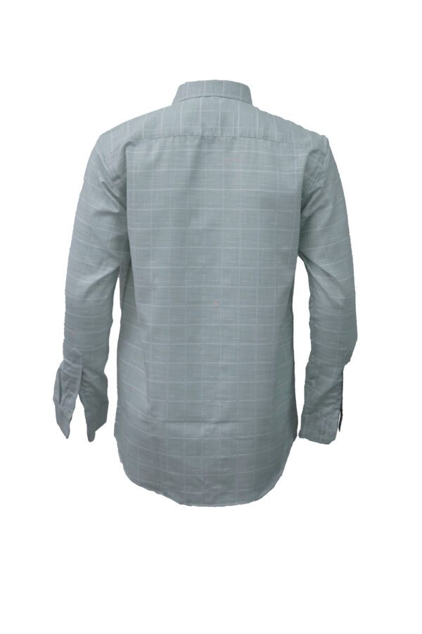 Saasha Garments Cream Big Checks Shirt For Men