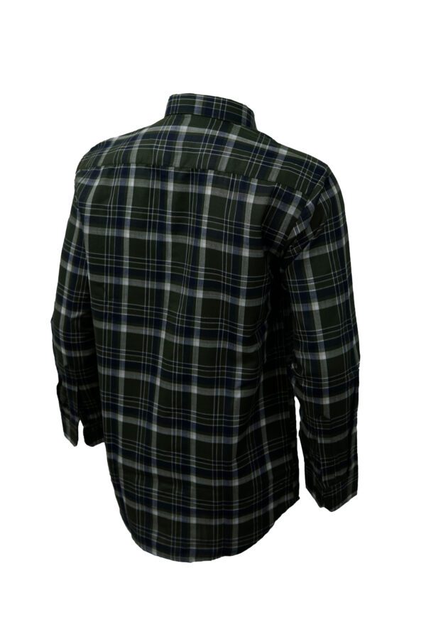Saasha Garments Forest Green Big Checks Shirt For Men