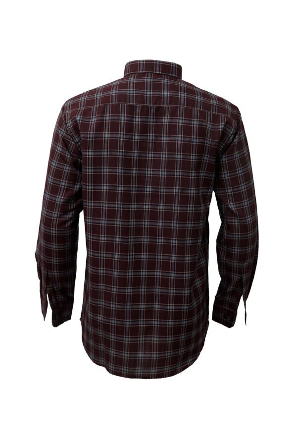 Saasha Garments Maroon Big Checks Shirt For Men