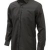 Saasha Garments Mid Black Plain Shirt For Men Front Side