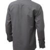 Saasha Garments Mid Grey Plain Shirt For Men Back Side