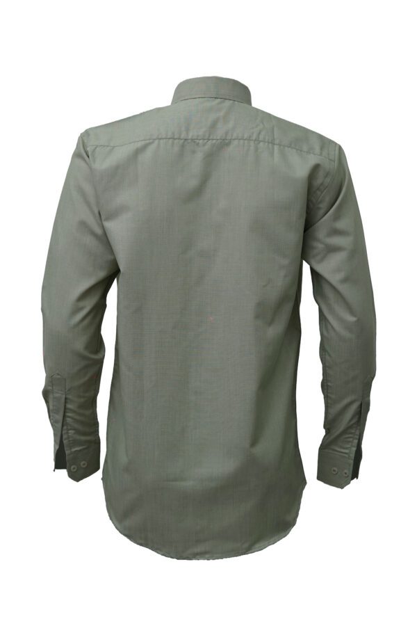 Saasha Garments Light Green Plain Shirt For Men Back