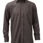Saasha Garments Light Brown Plain Shirt For Men Front