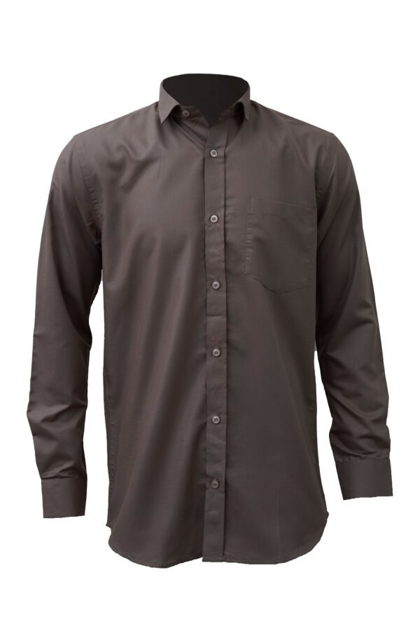 Saasha Garments Light Brown Plain Shirt For Men Front