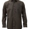 Saasha Garments Light Brown Plain Shirt For Men 2 Front