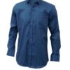 Saasha Garments Navy Plain Shirt For Men1 Front Side