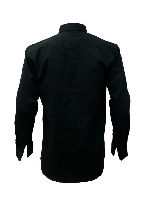 Saasha Garments Forest Green Plain Shirt For Men Back